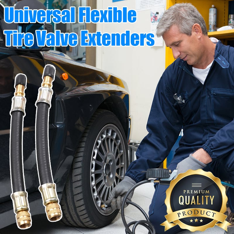 Tire Valve Extension Universal Copper & Brass Leak-Proof Seal
