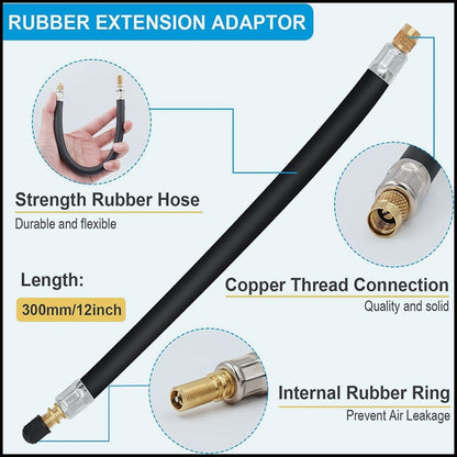 Tire Valve Extension Universal Copper & Brass Leak-Proof Seal