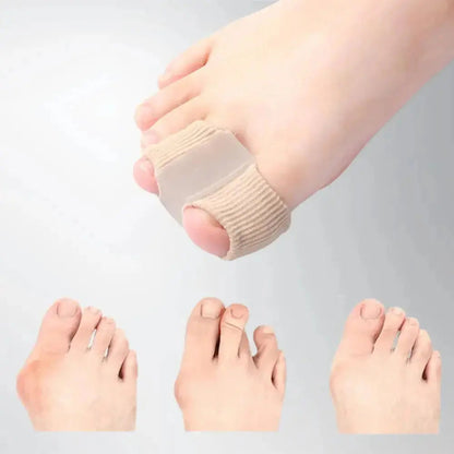Toe Aligner Soft Silicone Gel Pain Relief Two Pairs