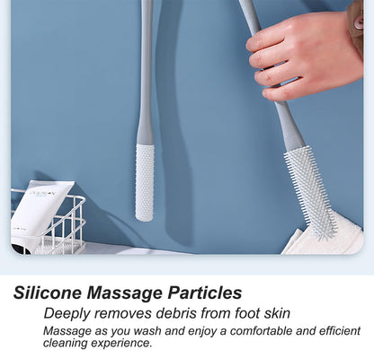 Toe Separator Cleaner Soft Bristles Dual Texture Long Handle