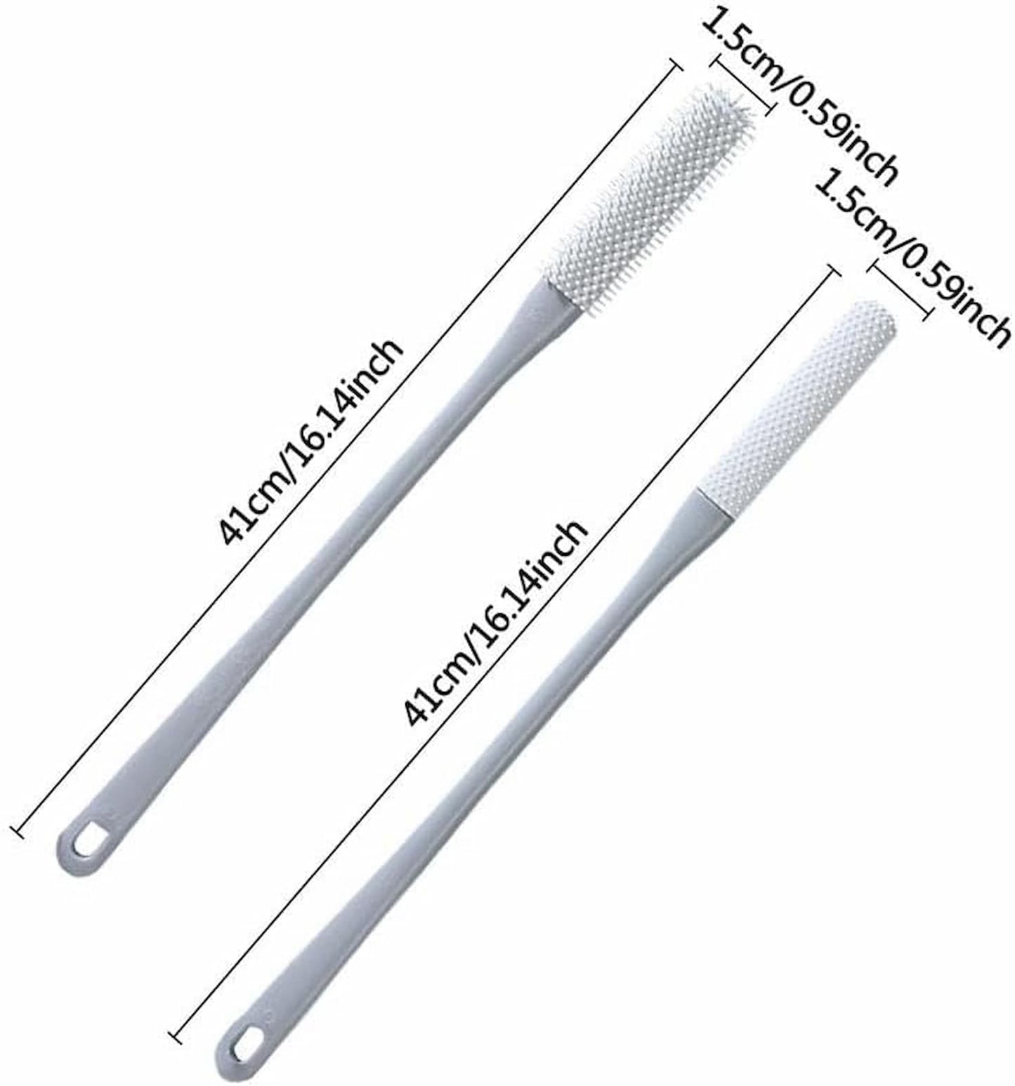Toe Separator Cleaner Soft Bristles Dual Texture Long Handle