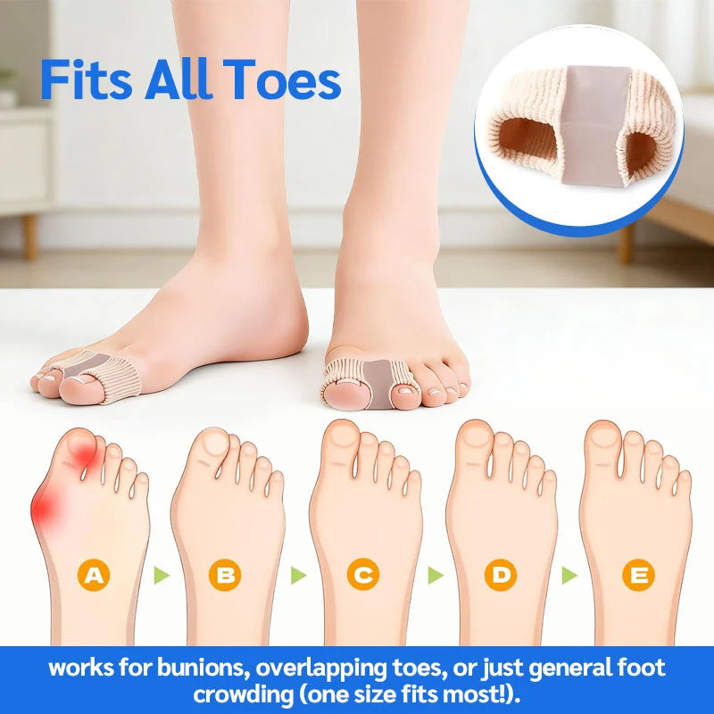 Toe Separator Set Soft Padded Breathable One Size