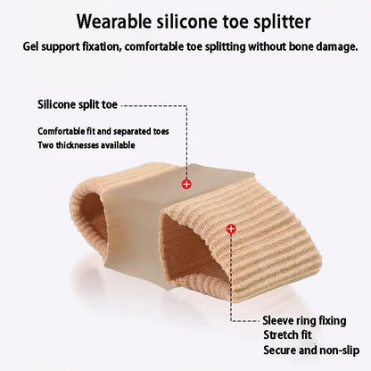 Toe Separators Silicone Double-Loop Set of 2