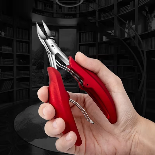 Toenail Scissors Curved Stainless Steel & Non-Slip Handle