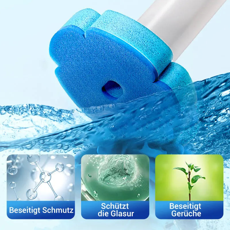 Toilet Brush Disposable Heads & Ceramic-Safe Cleaner Set of 18