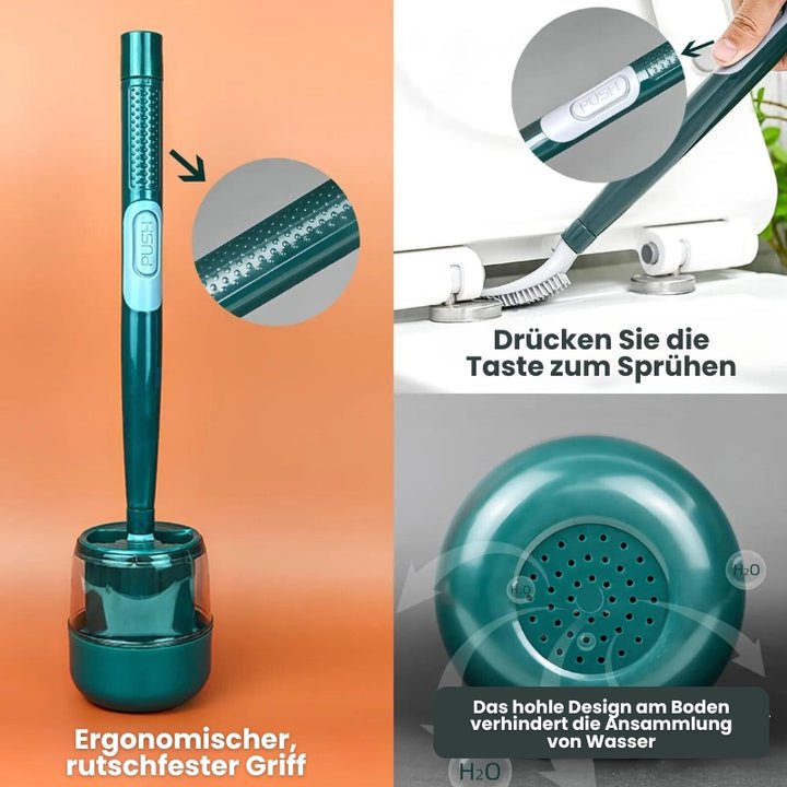 Toilet Brush Integrated Spray Ventilated Wall Mount