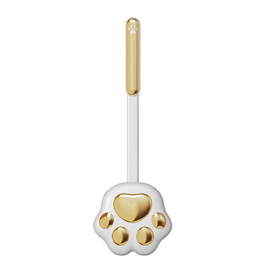 Toilet Brush Set Paw Print Silicone Bristles With Holder
