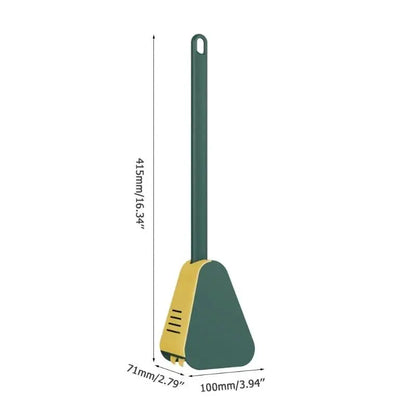 Toilet Brush Triangular Head & Soft TPR Bristles