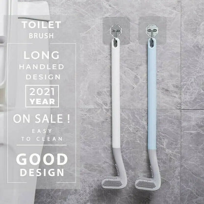 Toilet Brush Triangular Head & Soft TPR Bristles