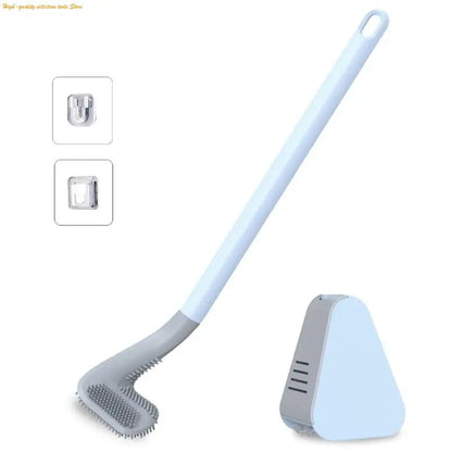 Toilet Brush Triangular Head & Soft TPR Bristles