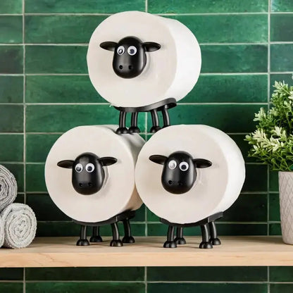Toilet Paper Holder Freestanding Sheep-Shaped Set of 2