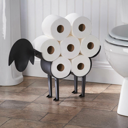 Toilet Paper Holder Wall-Mounted Animal Motif Seven Rolls