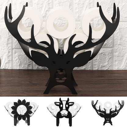 Toilet Paper Holder Wall-Mounted Animal Motif Seven Rolls