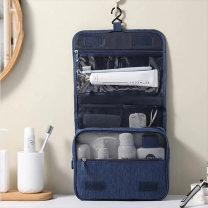 Toiletry Bag Foldable Water-Repellent Hanging Hook