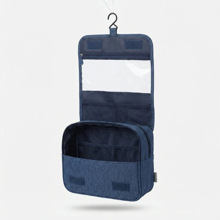 Toiletry Bag Foldable Water-Repellent Hanging Hook