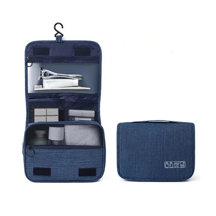 Toiletry Bag Foldable Water-Repellent Hanging Hook