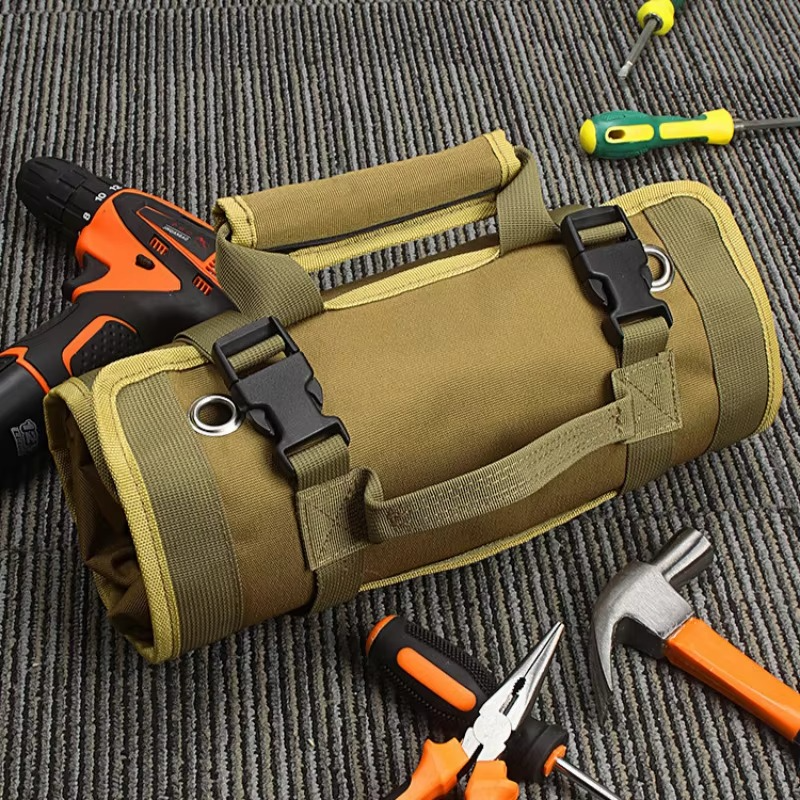 Tool Bag Roll-Up Removable Compartments & Reinforced Fabric