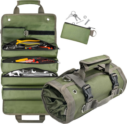 Tool Bag Roll-Up Removable Compartments & Reinforced Fabric