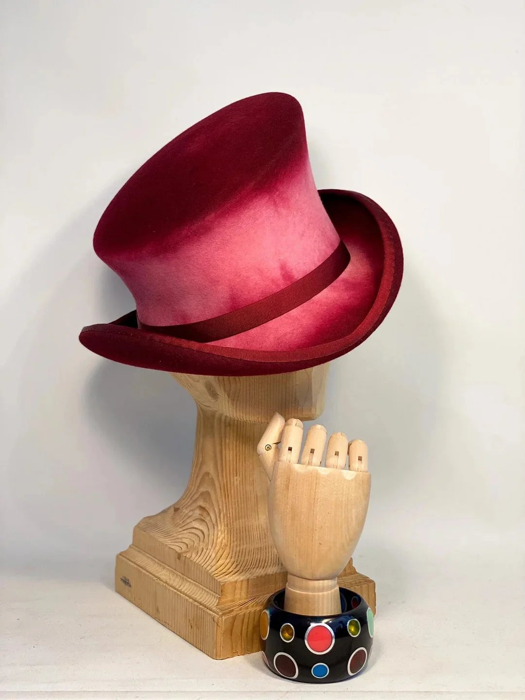 Top Hat Asymmetrical Hand-Sewn 100% Wool