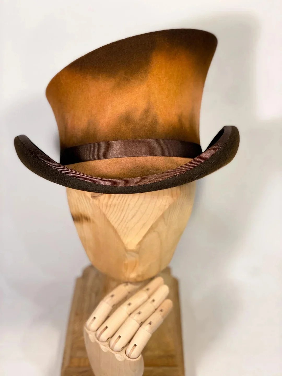 Top Hat Asymmetrical Hand-Sewn 100% Wool