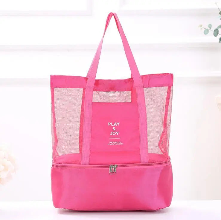 Tote Bag Insulated Cooler & Dual Compartments