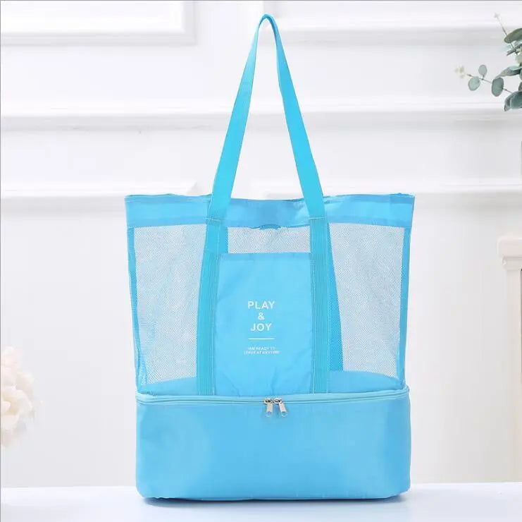 Tote Bag Insulated Cooler & Dual Compartments
