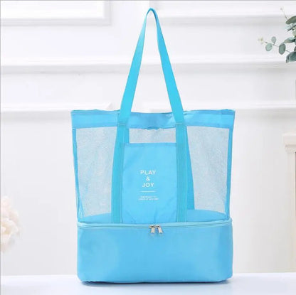 Tote Bag Insulated Cooler & Dual Compartments