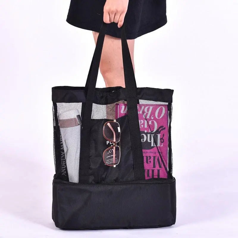 Tote Bag Insulated Cooler & Dual Compartments