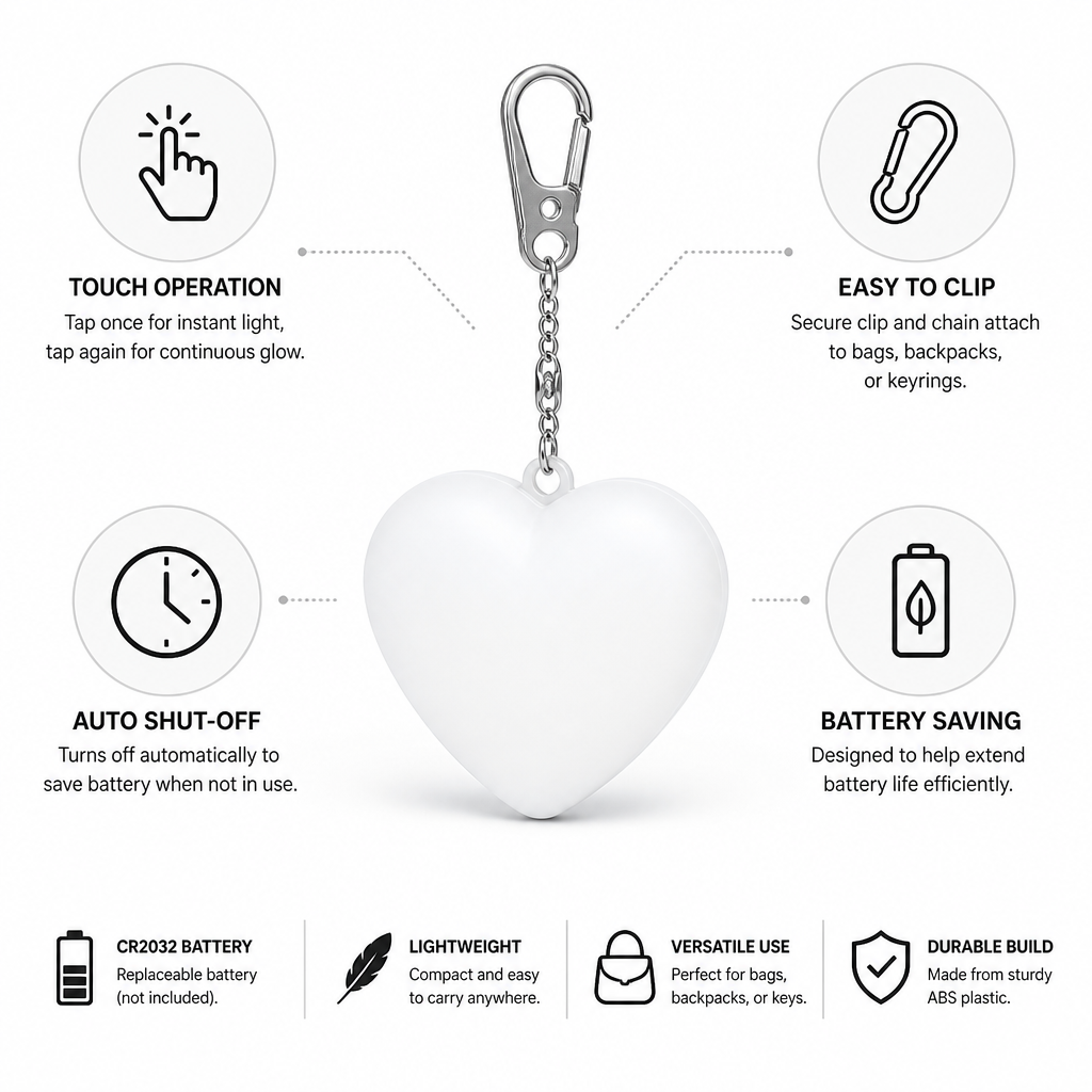 Touch-Activated Auto Shut-Off Clip-On Light