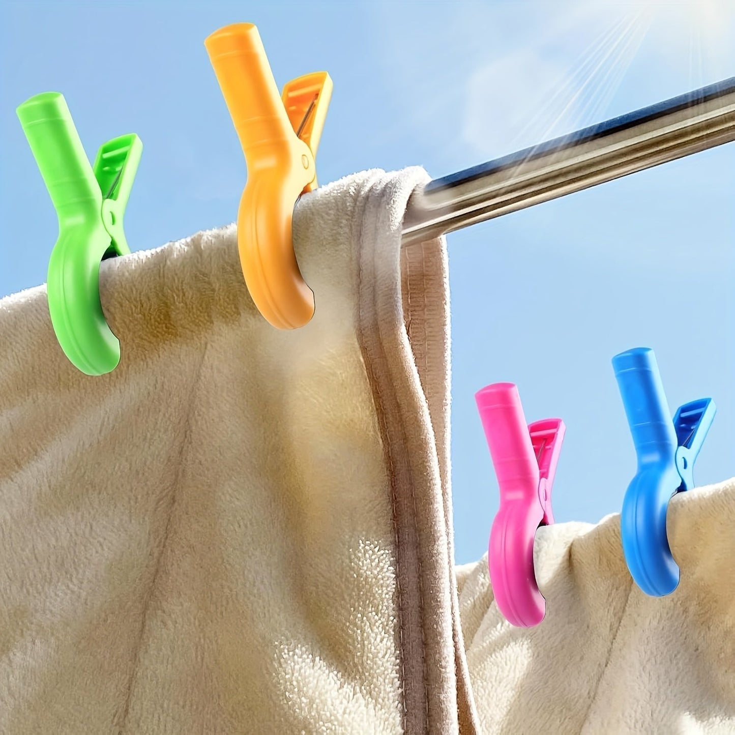 Towel Clips Windproof & Sand-Resistant Set of 4