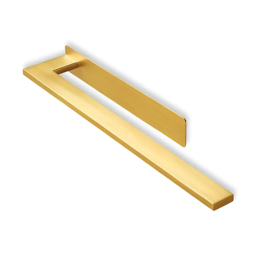 Towel Holder Adhesive No-Drill Brushed Stainless Space-Saving