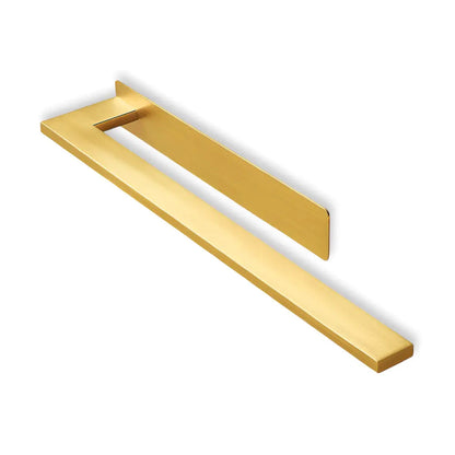 Towel Holder Adhesive No-Drill Brushed Stainless Space-Saving
