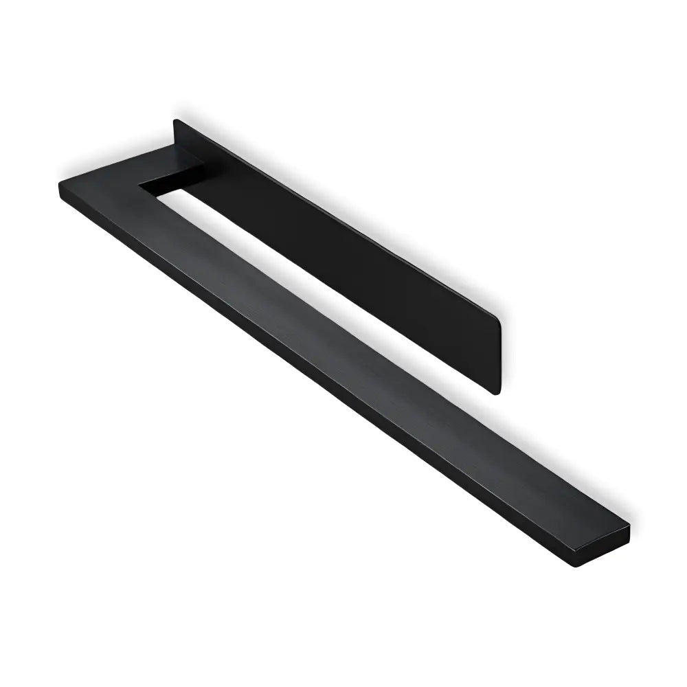 Towel Holder Adhesive No-Drill Brushed Stainless Space-Saving