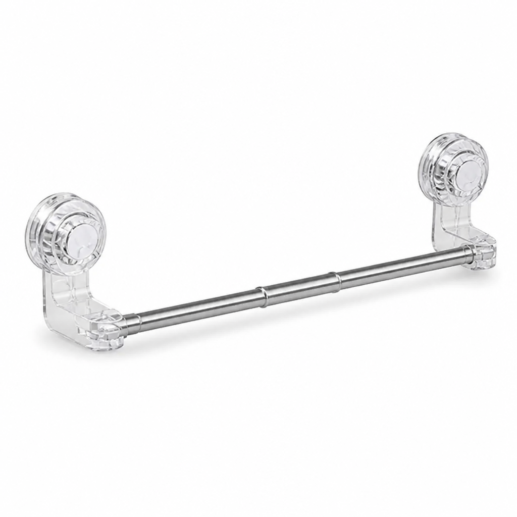 Towel Rack Adjustable No-Drill Strong Suction Ventilated