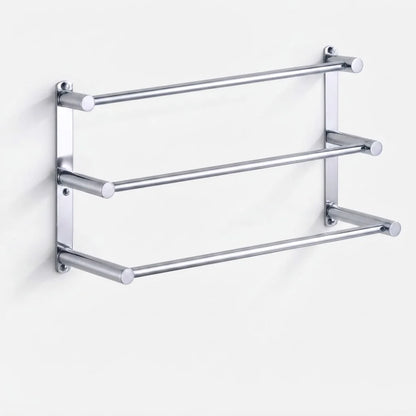 Towel Rack Wall-Mounted Stainless Steel 3 Bars