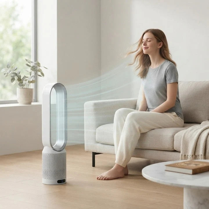 Tower Fan Bladeless Quiet 6-Speed & 90-Degree Oscillation