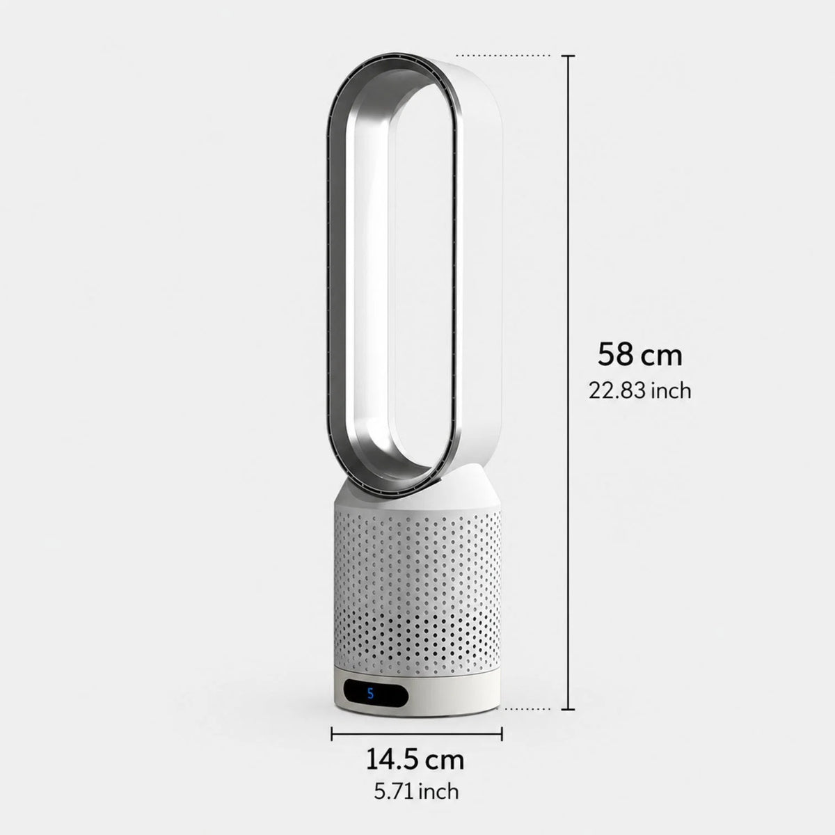 Tower Fan Bladeless Quiet 6-Speed & 90-Degree Oscillation