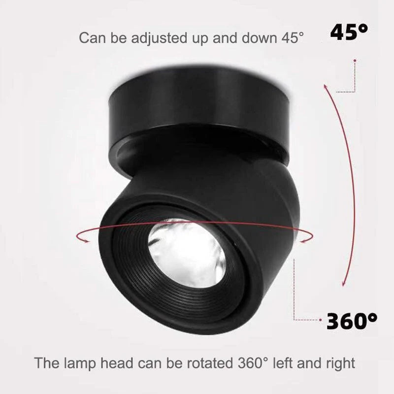 Track Spotlight Dimmable 340 Degree Rotation Selectable Color Temp