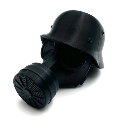 Trailer Hitch Cover Military Helmet Gas Mask Weatherproof PLA