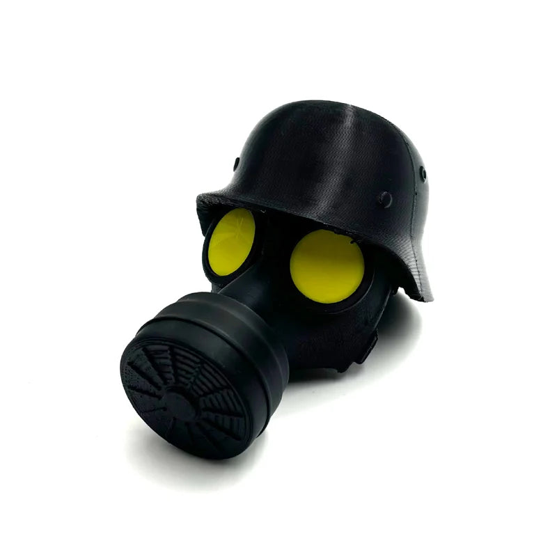 Trailer Hitch Cover Military Helmet Gas Mask Weatherproof PLA