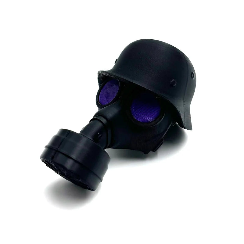 Trailer Hitch Cover Military Helmet Gas Mask Weatherproof PLA
