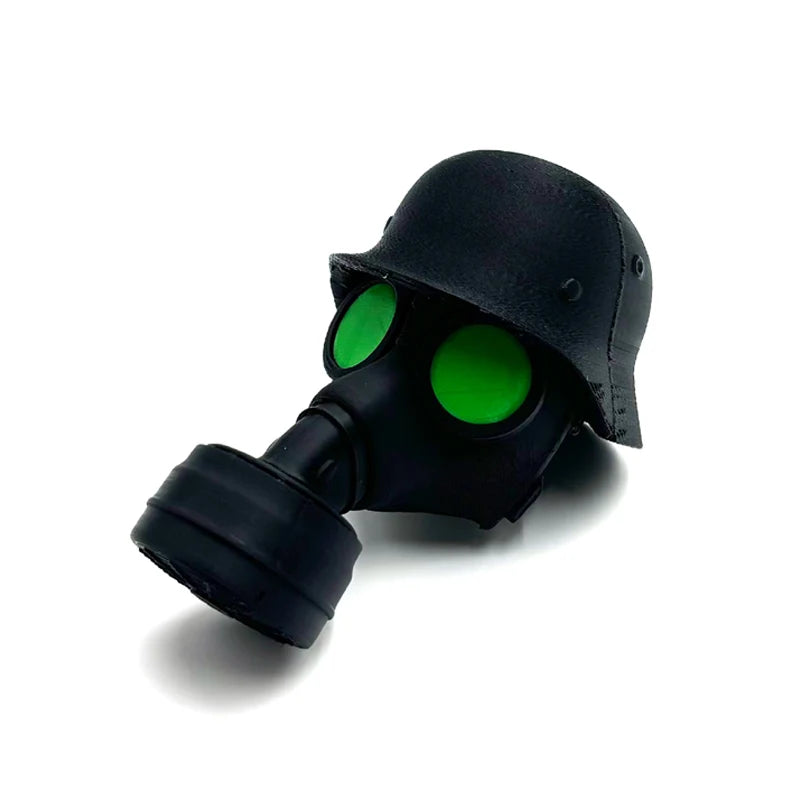 Trailer Hitch Cover Military Helmet Gas Mask Weatherproof PLA