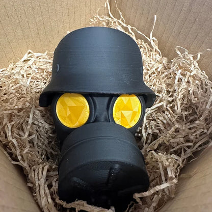 Trailer Hitch Cover Military Helmet Gas Mask Weatherproof PLA