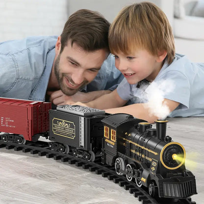 Train Set Battery Powered LED Headlights & Realistic Sound