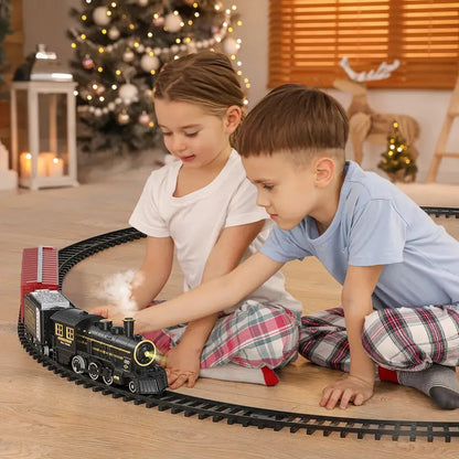 Train Set Battery Powered LED Headlights & Realistic Sound