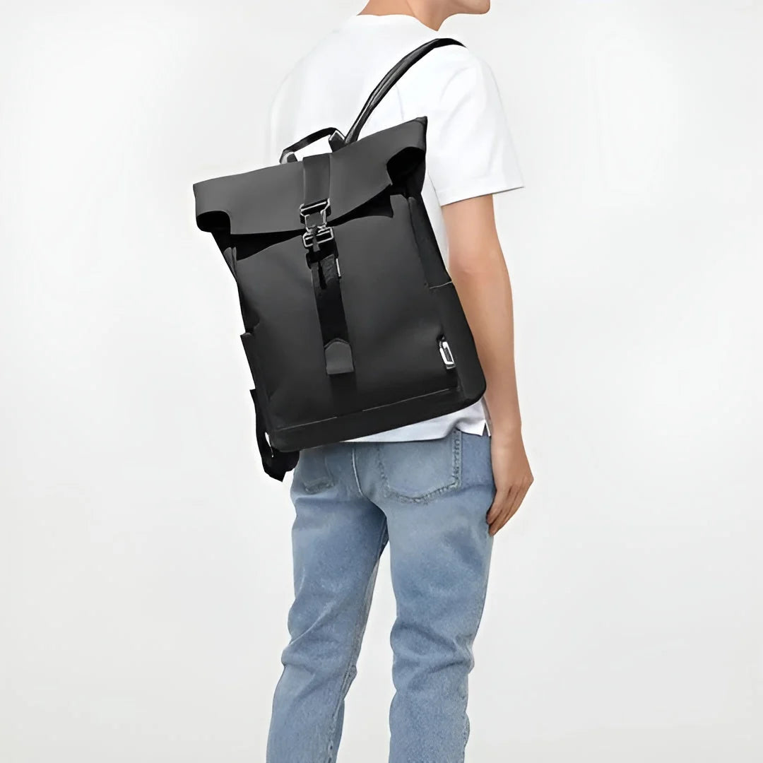 Travel Backpack Water-Repellent Oxford USB Charging Fits 15.6-Inch Laptop