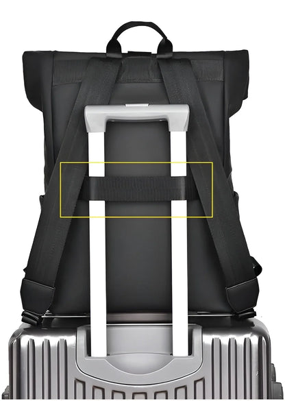 Travel Backpack Water-Repellent Oxford USB Charging Fits 15.6-Inch Laptop
