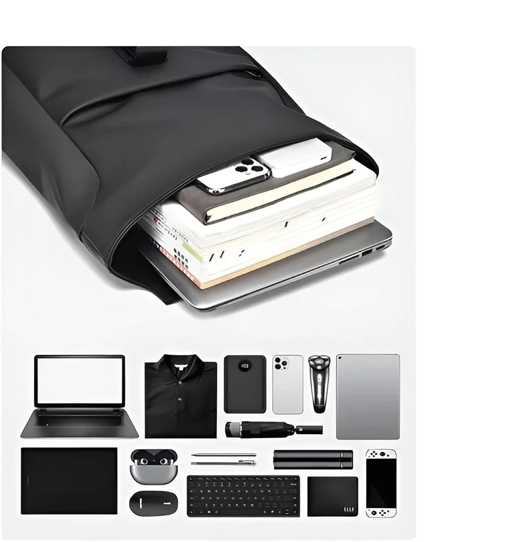 Travel Backpack Water-Repellent Oxford USB Charging Fits 15.6-Inch Laptop