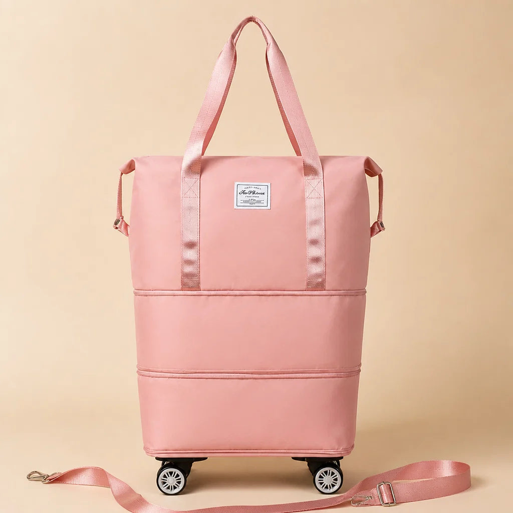 Travel Duffel Bag Wet Dry Compartment Removable Wheels
