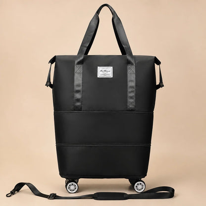 Travel Duffel Bag Wet Dry Compartment Removable Wheels